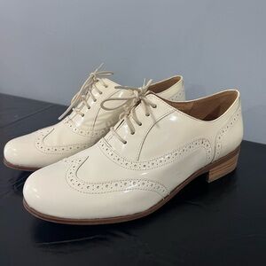 Clarks Cream Women's Loafers